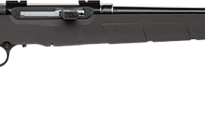 Savage Arms 47700 A Series Magnum Full Size 17 HM2 10+1 20" Matte Black Button Rifled Barrel, Matte Black Drilled & Tapped Carbon Steel Receiver, Matte Black Fixed Synthetic Stock, Right Hand