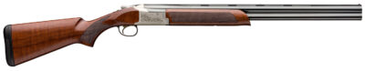 Browning 0182093004 Citori 725 Feather Full Size 12 Gauge Break Open 3" 2rd 28" Blued Over/Under Vent Rib Barrel, Engraved Silver Nitride Aluminum Receiver, Fixed Grade II/III Black Walnut Stock