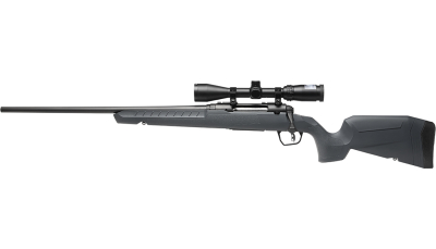 Savage Arms 32204 Axis 2 XP Combo Full Size 223 Rem 4+1 22" Black Sporter Barrel, Black Carbon Steel Receiver Drilled & Tapped, Gray Fixed Synthetic Stock, Weaver 3-9x40mm Scope, Left Hand