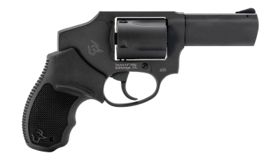 Taurus 2-650131 650 Small 357 Mag/38 Special +P 5 Shot 3" Matte Black Alloy Steel Barrel, Cylinder & Frame, Black Rubber Grip, Transfer Bar Safety, Concealed Hammer