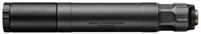 Banish(Silencer Central) BANISH45 Banish 45  45Cal 1.375" Black Aluminum/Titanium .578"x28