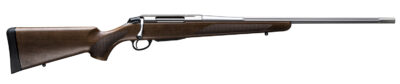 Tikka JRTXA71520MT T3x Hunter Full Size 243 Win 3+1 20" Matte Stainless Fluted Threaded Barrel, Matte Drilled & Tapped Stainless Steel Receiver, Fixed Oiled Walnut Wood Stock, Right Hand