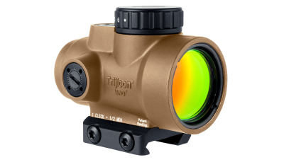 Trijicon 2200326 MRO SD Coyote Tan 1x25mm 2 MOA Red Dot Reticle Low Mount