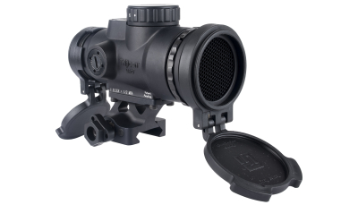 Trijicon 2200355 MRO SD Patrol Black 1x 25mm 2 MOA Red Dot Reticle Full Co-Witness Quick Release Mount W/ Q-LOC Technology
