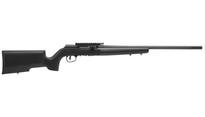 Savage Arms 47223 A Series Pro Varmint Full Size 17 HMR 10+1 22" High Luster Heavy Barrel, High Luster Picatinny Rail Carbon Steel Receiver, Matte Black Boyd's Pro Varmint Wood Stock, Right Hand