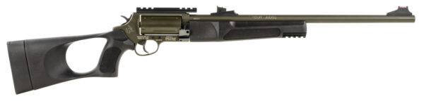 Rossi SCJT4510B Circuit Judge  45 Colt (LC) Caliber or 410 Gauge with 5rd Capacity, 18.50" Barrel, Moss Green Cerakote Metal Finish & Black Fixed Thumbhole Stock Right Hand (Full Size)