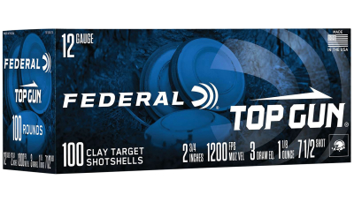 Federal TG1210075 Top Gun  12Gauge 2.75" 1 1/8oz 7.5Shot 100 Per Box/2 Case