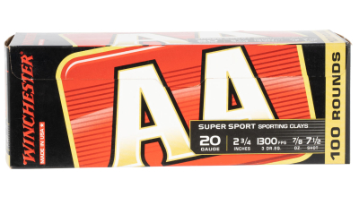 Winchester Ammo AASC207VP AA Sporting Clay 20Gauge 2.75" 7/8oz 7.5Shot 100 Bx/2 Case *Value Pack