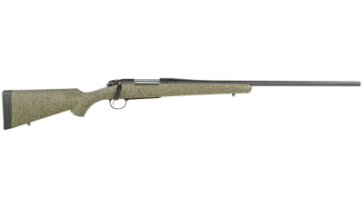 Bergara Rifles B14LM102C B-14 Hunter 7mm Rem Mag 3+1 24", Graphite Black Cerakote Barrel, SoftTouch Speckled Green Stock