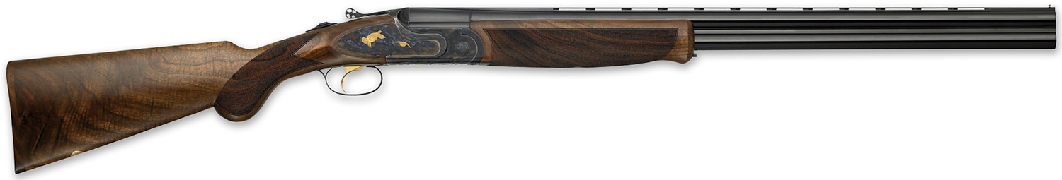 F.A.I.R. FRJBPRTG2828 Jubilee Prestige 28 Gauge 2rd 2.75" 28" Blued Barrel, Engraved Aluminum Receiver w/Chrome Finish, Fine-Pitch Checkered Walnut Stock, Gold Trigger Includes Hard Case