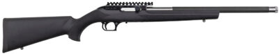 Magnum Research SBA17HMH Magnum Lite  17 HMR 19" Black Steel Threaded Barrel, Black Fixed Hogue OverMolded Stock