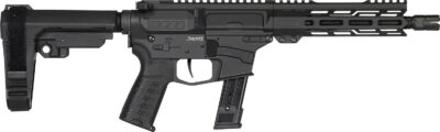 CMMG 92A0B0FAB Banshee MK17 9mm Luger 21+1 8" Black Nitride Medium Taper Threaded Barrel, EML 7" M-LOK Handguards, Black Armor Cerakote Aluminum Picatinny Rail Receiver, CMMG Zeroed Grips