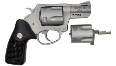 Charter Arms 73920 Mag Pug & Pitbull  38 Special 357 Mag 9mm 5 Shot 2.2" Stainless Steel Classic Walnut Wood Grip