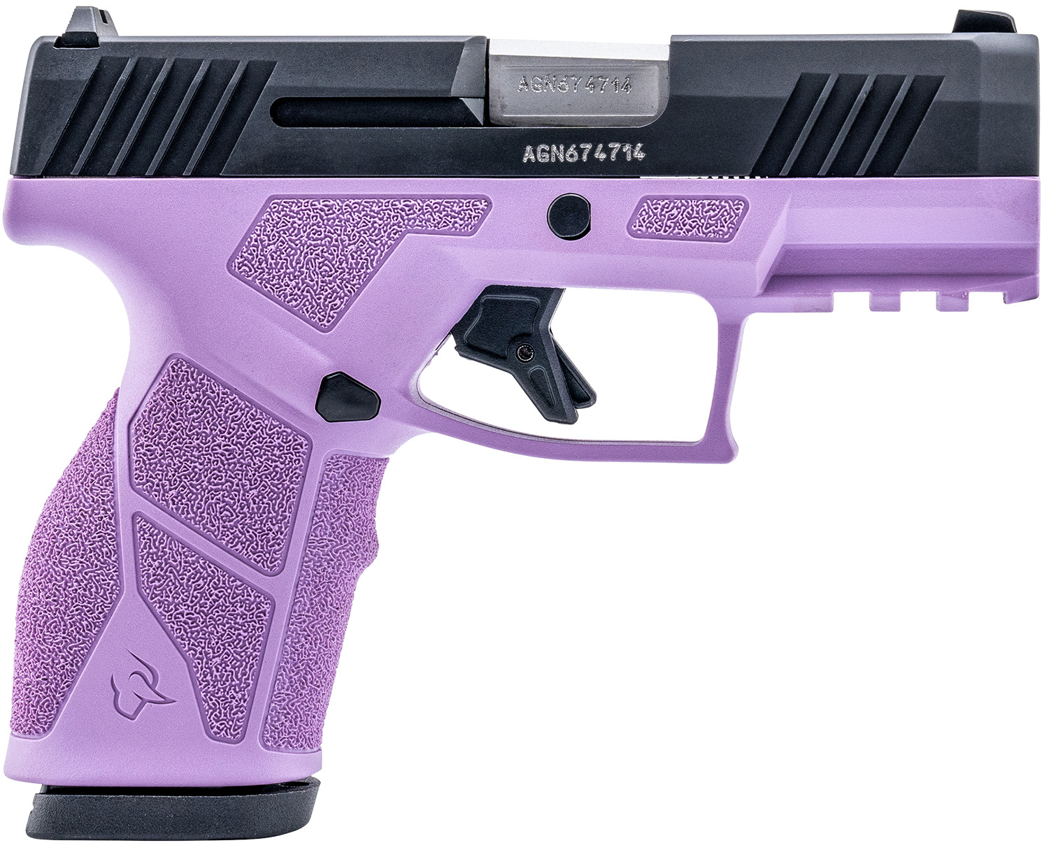 Taurus 1-GX2931LP-10 GX2  9mm 10+1 3.37" Matte Stainless Steel Barrel, Matte Black Serrated Stainless Steel Slide, Light Purple Polymer Frame w/Picatinny Rail, Polymer Grip