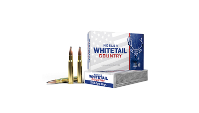 Nosler 40125 Whitetail Country  30-06Springfield 165gr Spitzer Boat Tail 20 Per Box/10 Case