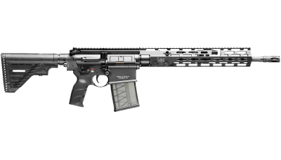 HK 81000830 MR762 A4 7.62x51mm 10+1 16.50" Black Threaded Barrel, Black Picatinny Rail, M-LOK Handguard, 6 Position Black Synthetic Stock, Black Finger Grooved Grip, Ambidextrous