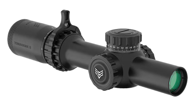 Swampfox Optics THK16241RB Tomahawk II Black 1-6x24mm 30mm Tube BDC Red Reticle