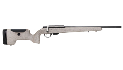 Tikka JRT1XU309SB T1X UPR 17 HMR 10+1 16" Black Threaded Barrel, Black Drilled & Tapped Steel Receiver, Desert Sand Textured Fixed Carbon Fiber/Fiberglass Stock, Right Hand