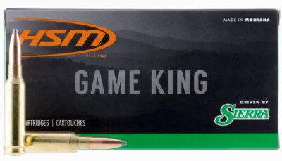 HSM 65CREEDMOOR1N Game King 6.5 Creedmoor 140 gr Sierra GameKing Spitzer Boat Tail 20 Per Box/ 25 Case