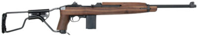 Auto-Ordnance AOM150 M1 Carbine Paratrooper 30 Carbine  18" Barrel 15+1, Black Parkerized Metal Finish, Black Folding Stock, Wood Grip, Crossbolt Safety