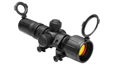 NcStar SEECR3942R Tactical Compact 3-9x42mm Red/Green Illuminated P4 Sniper Reticle 30mm Tube One Piece Aluminum Body w/Rubber Outer Coating