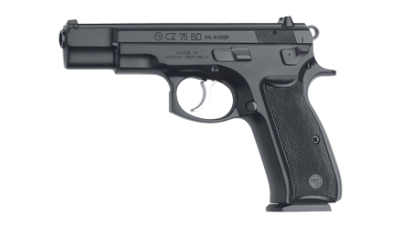 CZ 75BD 9MM 4.6" BLACK 10RD DC