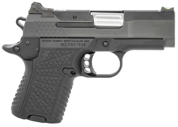 Wilson Combat SFX9SC3 SFX9 Sub-Compact 9mm Luger 10+1 15+1 3.25" Stainless Steel Barrel, Black DLC Serrated Stainless Steel Slide, Black Aluminum Frame w/Beavertail