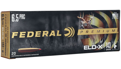 Federal P65PRCELDX1 Premium ELD-X 6.5PRC 143gr 20 Per Box/10 Case