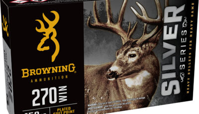 Browning Ammo B192602701 Silver 270Win 150gr Plated Soft Point 20 Per Box/10 Case