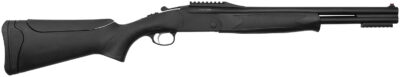 Chiappa Firearms 930384 202 AXT 12 Gauge 3" 2 20" Black Over/Under Vent Rib Barrel, Black Picatinny Rail Steel Receiver, Black Adj Comb Synthetic Stock