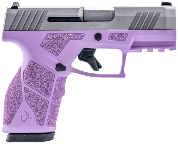 Taurus 1-GX2939LP GX2  9mm 13+1 3.37" Matte Stainless Steel Barrel, Matte Serrated Stainless Steel Slide, Light Purple Polymer Frame w/Picatinny Rail, Polymer Grip
