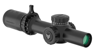 Swampfox Optics THK16241GB Tomahawk II  Black 1-6x24mm 30mm Tube BDC Green Reticle
