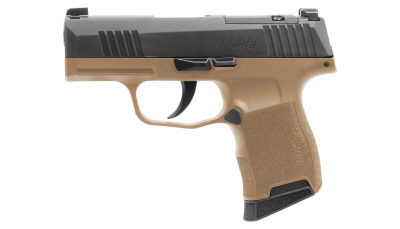 Sig Sauer 3659CTXR3P P365X Micro-Compact Frame 9mm Luger 10+1 3.10" Steel Barrel, Optic Ready/Serrated Slide, Coyote Tan Stainless Steel Frame w/Accessory Rail, Polymer Grip