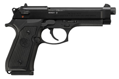 Beretta USA J90A1M9F19 M9  22 LR 15+1 5.30" Black Burniton  Steel Slide & Aluminum with Beavertail Frame w/Checkered Black Aluminum Grip