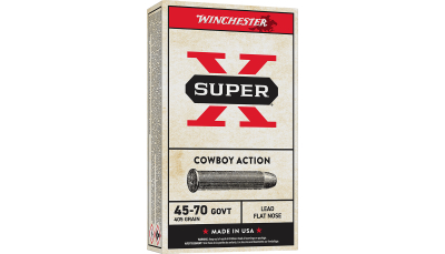 Winchester Ammo X4570CB Super X Cowboy Action 45-70Gov 405gr Lead Flat Nose 20 Per Box/10 Case
