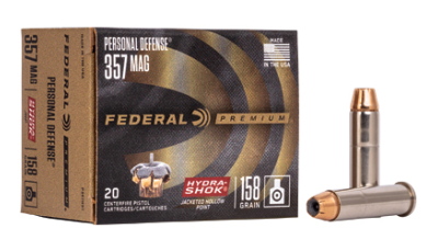 FED HYDRA-SHOK 357MAG 158GR 20/500