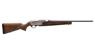 Browning 031047227 BAR MK3 Full Size 7mm Rem 3+1 24" Blue Polished Sporter Barrel, Drilled & Tapped Engraved Matte Nickel Aluminum Receiver, Fixed Oiled Turkish Walnut Stock, Right Hand
