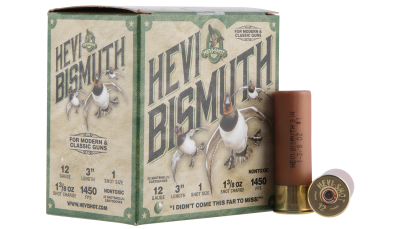 HEVI-Shot HS14001 HEVI-Bismuth  12Gauge 3" 1 3/8oz Bismuth 1Shot 25 Per Box/10 Case