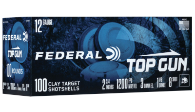 Federal TG121008 Top Gun  12Gauge 2.75" 1 1/8oz 8Shot 100 Per Box/2 Case