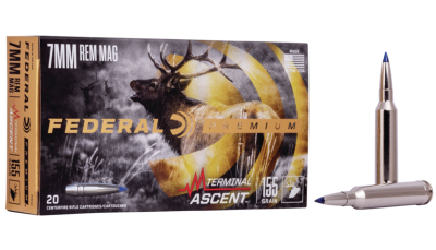 Federal P7RTA1 Premium Terminal Ascent 7mmRemMag 155gr 20 Per Box/10 Case