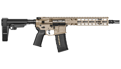Radian Weapons R0514 Model 1 Pistol 223 Wylde 30+1 10.50", FDE Billet Rec/M-Lok Handguard, Smooth Buffer Tube (No Brace), Magpul Grip, Ambi Controls, Dead Air QD Flash Hider, Adj. Trigger