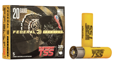 Federal PTSSX259F9 Premium Turkey Heavyweight TSS 20Gauge 3" 1 1/2oz 9Shot 5 Per Box/50 Case