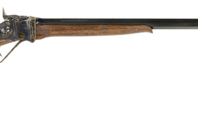 Taylors & Company 220069 Half-Pint Sharps 44-40 Win Caliber with 1rd Capacity, 26" Blued Barrel, Color Case Hardened Metal Finish & Walnut Stock Right Hand (Full Size)