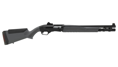 Savage Arms 57787 Renegauge Security Full Size 12 Gauge Semi-Auto 3" 6+1 18.50" Black Melonite Carbon Steel Barrel, Matte Black Aluminum Receiver, Adjustable Matte Gray Synthetic Stock, Right Hand