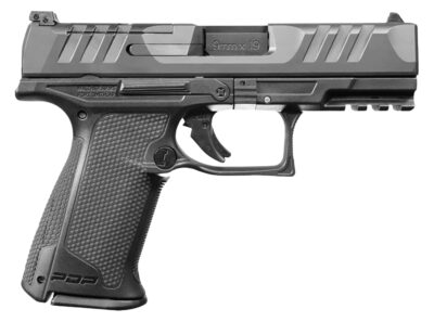 Walther Arms 2842734 PDP F-Series 9mm Luger 15+1 4" Black Steel Barrel, Black Optic Ready/Serrated Slide, Black Polymer Frame w/Picatinny Rail, Black Performance Duty Texture Grips, Ambidextrous