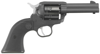 Ruger 2052 Wrangler  22 LR 6 Shot 3.75" Black Cerakote Steel Barrel, Black Cerakote Aluminum Frame, Black Cerakote Cylinder, Black Checkered Polymer Grip, Transfer Bar Safety, Exposed Hammer