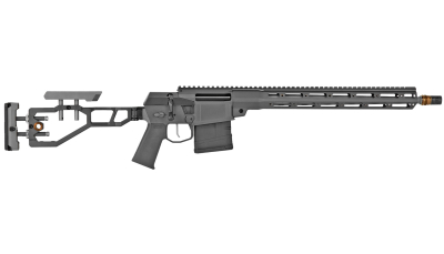 Q LLC FIX6516INGRY The Fix  6.5 Creedmoor 10+1 16" Lightweight Threaded Barrel, Aluminum Receiver w/Picatinny Rail, Free Floating Q-Sert Handguard, Black Folding Adjustable Folding Stock