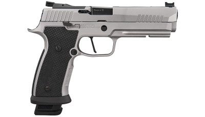 Sig Sauer 320SXG59STAS10 P320  Full Size Frame 9mm Luger 10+1 5" Optic Ready Stainless Steel Slide Black LOK Grip