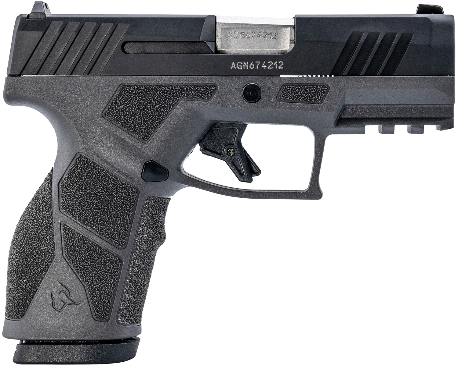 Taurus 1-GX2931G-10 GX2  9mm Luger 10+1 3.37" Matte Stainless Steel Barrel, Matte Black Serrated Stainless Steel Slide, Gray Polymer Frame w/Picatinny Rail, Polymer Grip