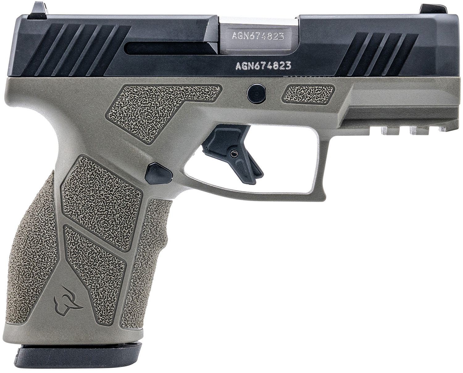 Taurus 1-GX2931O-10 GX2  9mm Luger 10+1 3.37" Matte Stainless Steel Barrel, Matte Black Serrated Stainless Steel Slide, OD Green Polymer Frame w/Picatinny Rail, Polymer Grip
